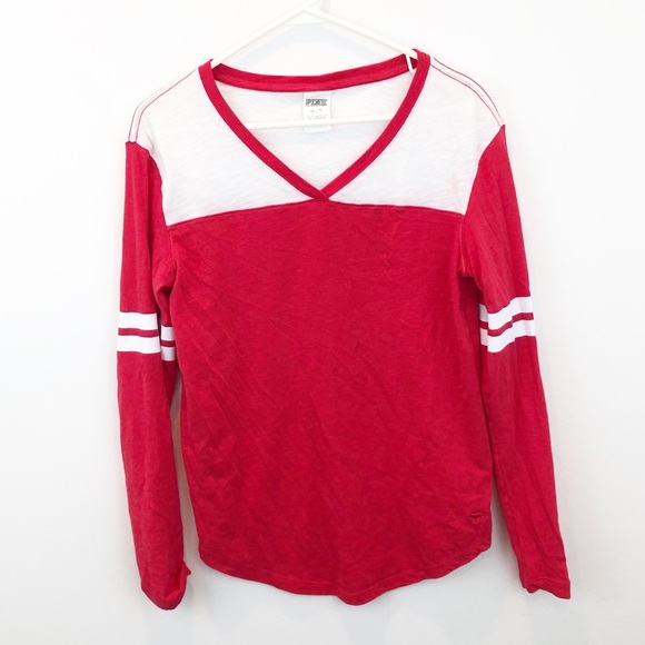 Victoria Secret Long Sleeve Colorblock Shirt - Picture 1 of 3